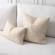 2 sizes of Entwine Crema on Sofa