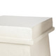 Pedestal Detail shown in SOFT WHITE finish