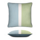 Composition Seaglass Outdoor pillow side and front view