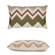 Mission Lumbar Elaine Smith outdoor pillow, 12" x 20" — front view with side-view inset