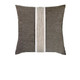 Inlay Quarry Elaine Smith outdoor pillow, 20" square — front view with side-view inset