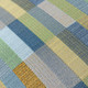 Mosaic Lagoon Sunbrella fabric macro view, indoor/outdoor performance textile