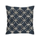 Indigo Rope pillow, 20" square | front view