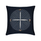 Direction Indigo Sunbrella fabric pillow