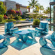 Baja center coffee table outdoors