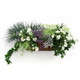 hanging trough basket to brighten any wall or fence with white petunias