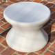 White side table solid top