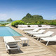 Used on multi family projects the Playa  Chaise makes a durable option for the pool setting