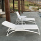 bianco chaise spritz side table