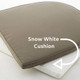 Daisy Sunbed Snow White Cushion