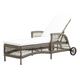 Antique Finish Daisy Sunbed Chaise with Polyester Cushion