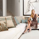Dragonfly Pillow Lifestyle image on couch