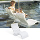 Signature Low Back Chair in Pool with umbrella