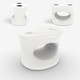 Amped Stool White - Black or White Cupholders