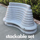 stackable medium set for storage when not in use