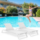 Copa Tanning Ledge Chaise White