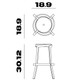 Maxi Stool Dimensions