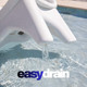 Easy drain through legs