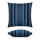 Chenille bands add texture to the square pillow