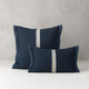 deluxe indigo square and lumbar pillow sizes
