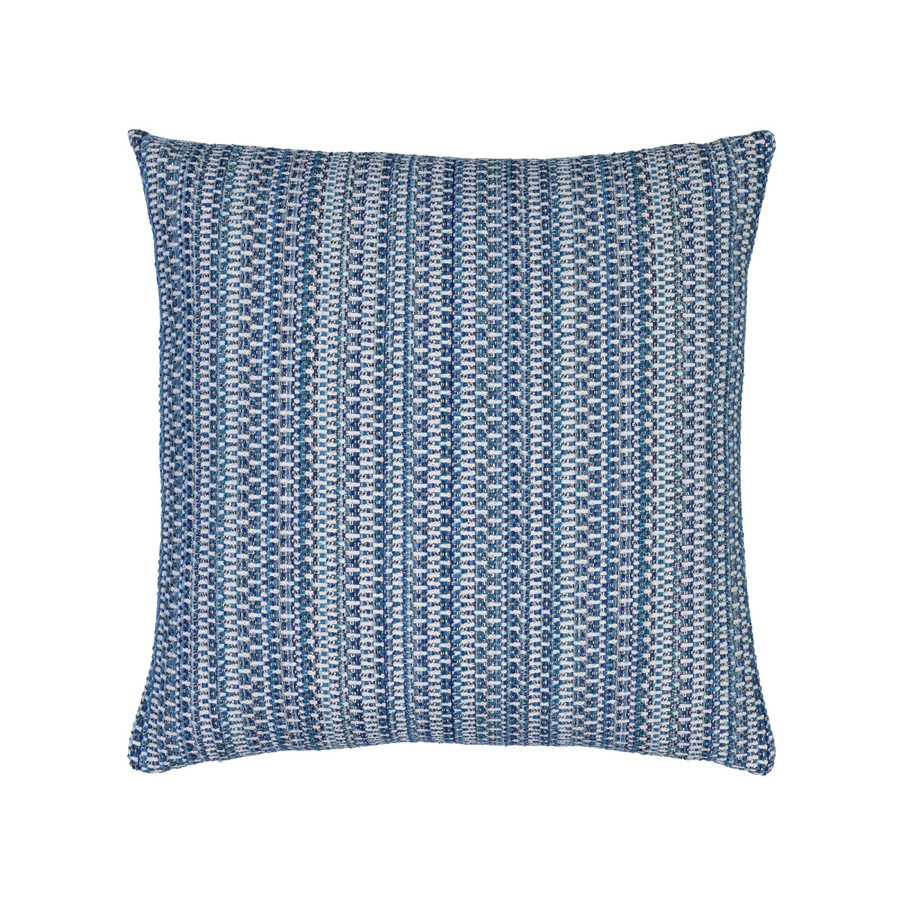 Double Sided Finish on Kaleidoscope Indigo Pillow