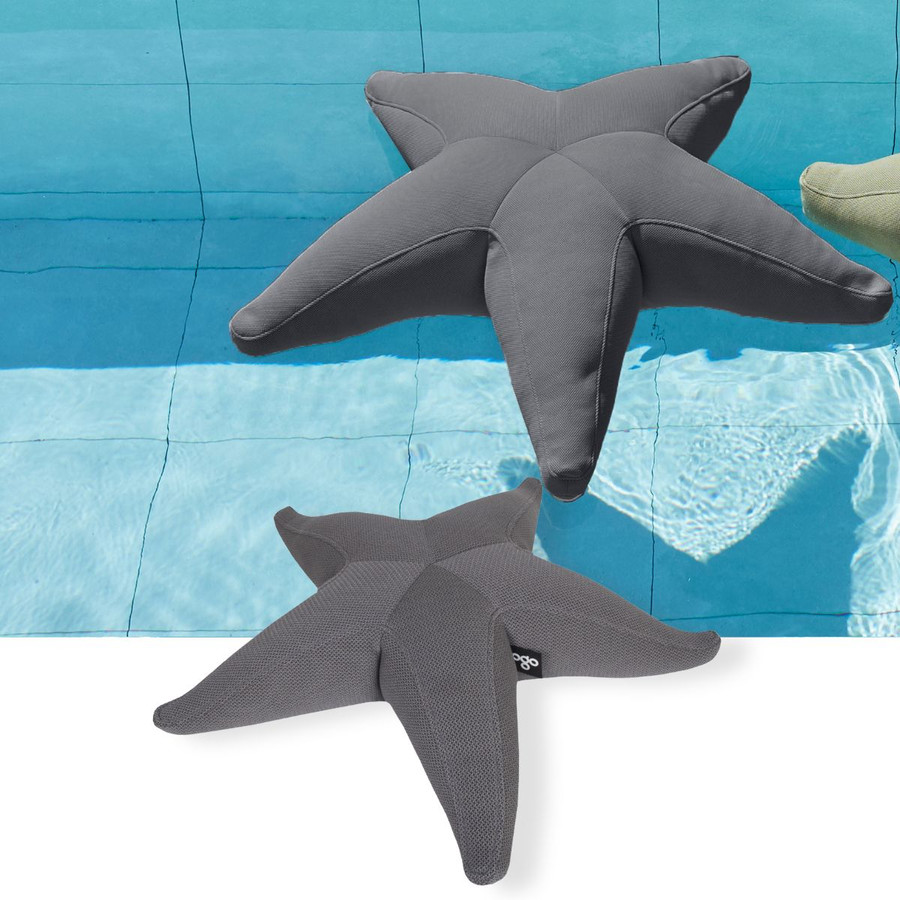 OGO Starfish pool float in Anthracite