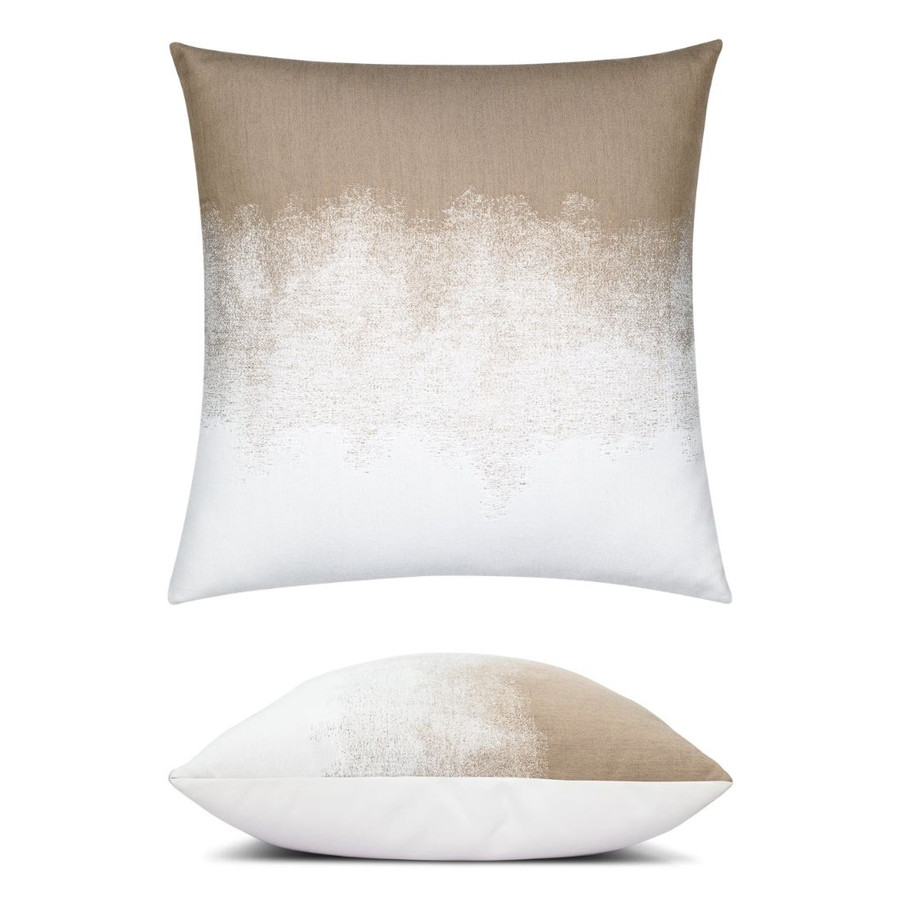 Elaine Smith Pillow in Artful Sand Fabric Front