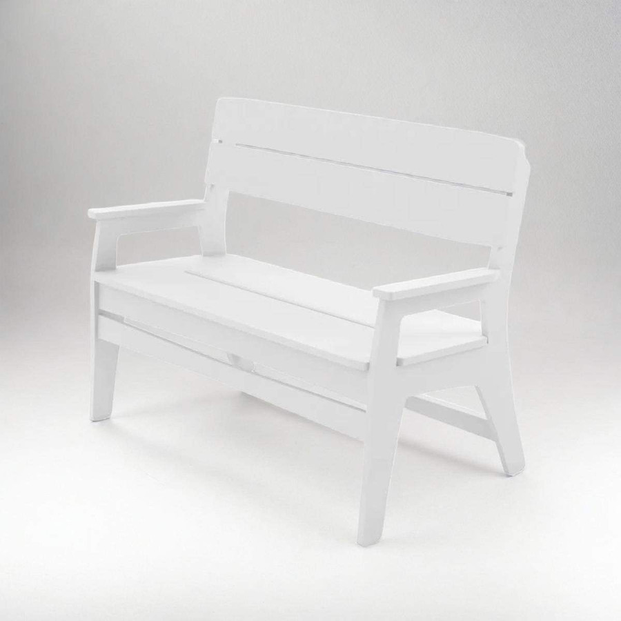 white mainstay bench