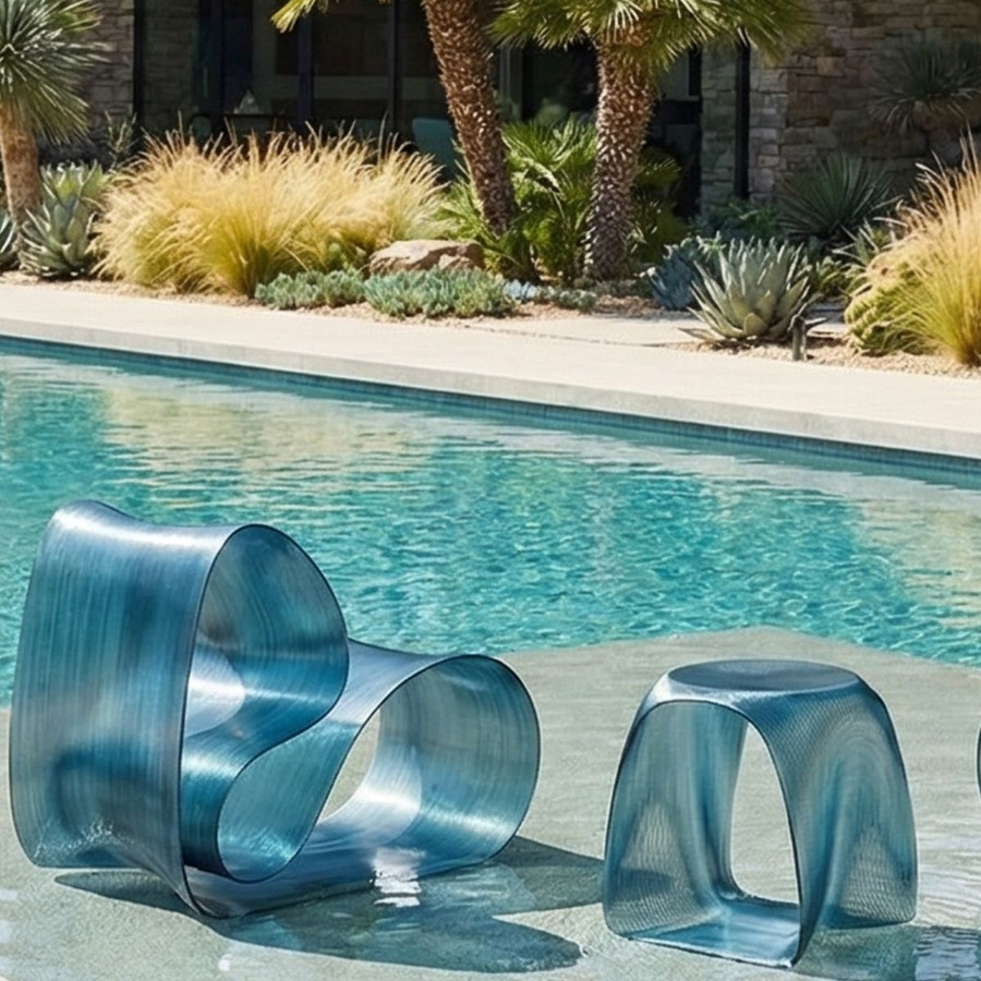 Crystal Topaz Side Table