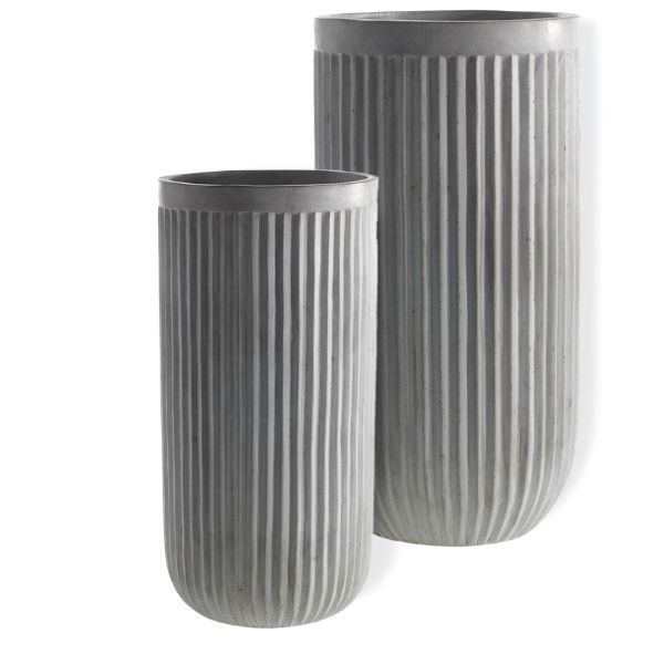 Oakland Planter - Vertical Fiberstone Garden Container