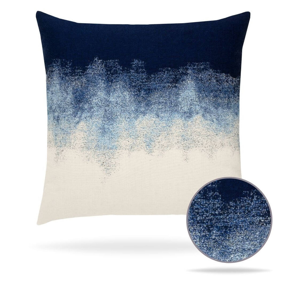 Elaine Smith outdoor square pillow in Artful Midnight Front