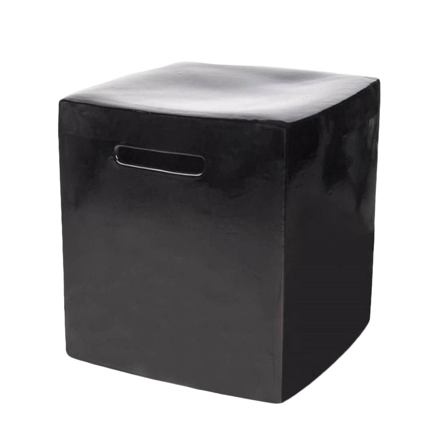 BLACK Hampton Garden Stool