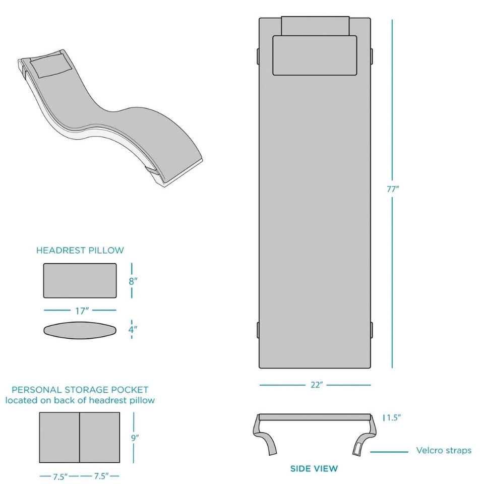 Signature Chaise Cushion from LEDGE LOUNGER Sunbrella