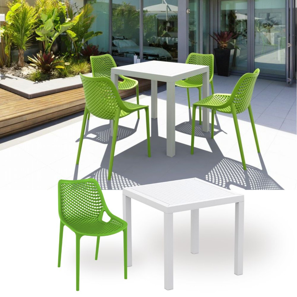 Breeze Outdoor Resin Dining Set Table and Chairs