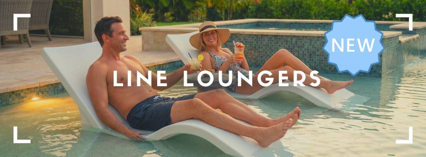 line loungers on ledge