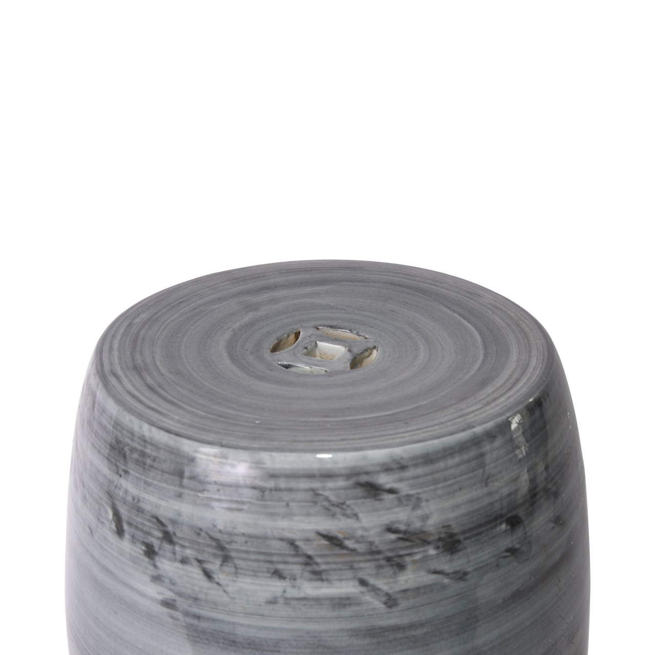 Denim Striation Garden Stool