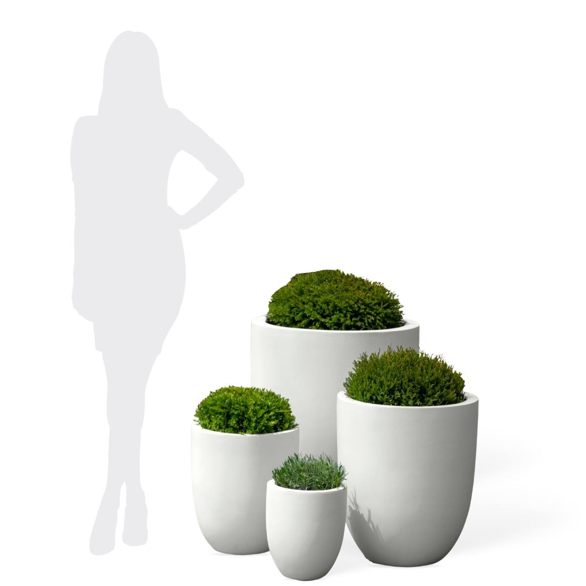 Bradford Fiberglass Garden Planter Collection | Chalk Lite