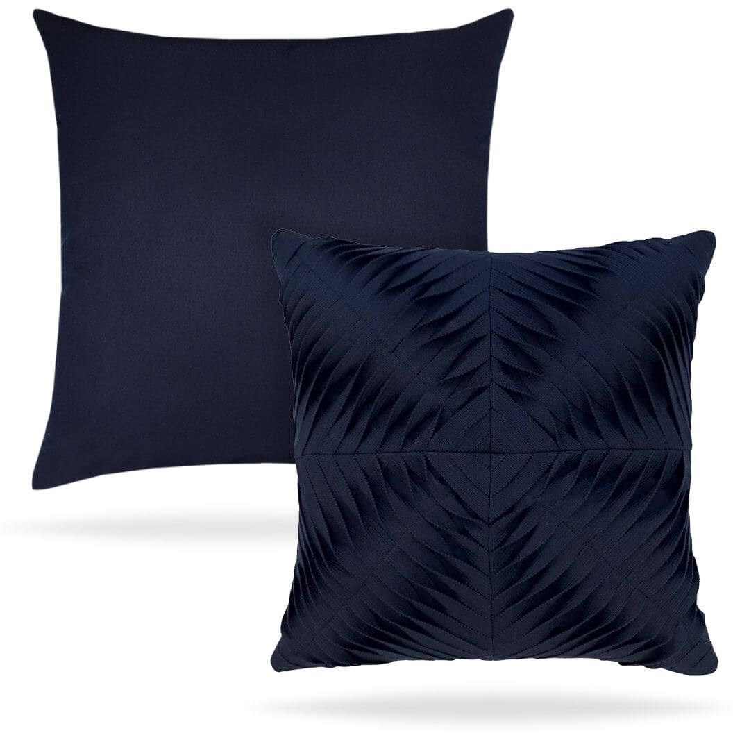 dimension-pillow-11g5 Navy Reverse Side Elaine Smith