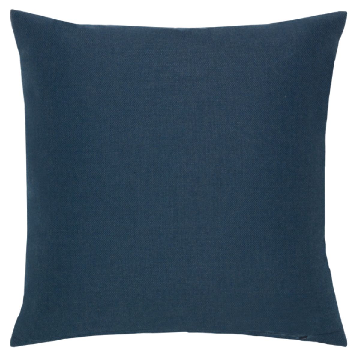 Sunbrella solid back side of the Indigo Rope Pillow