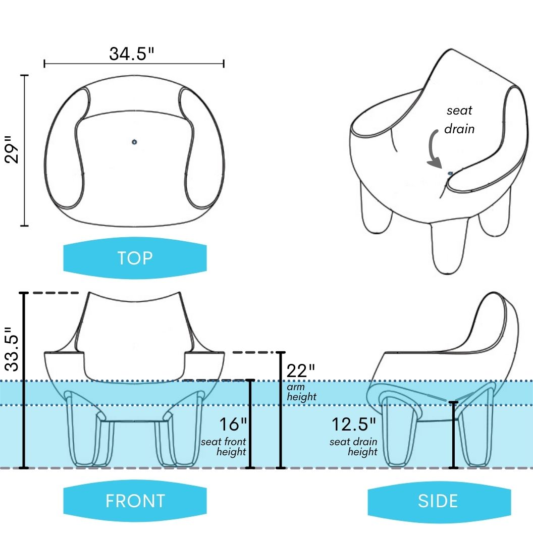 mibster-splash chair-water-height-dimensions