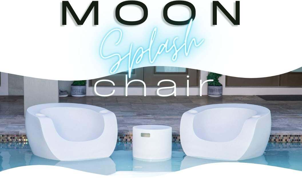 tenjam moon-chairs-on-pool-sun-shelf with ripple side table