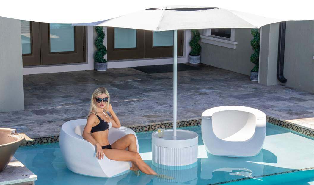 Outdoor folding moon egg-shaped chair high back leisure lounge