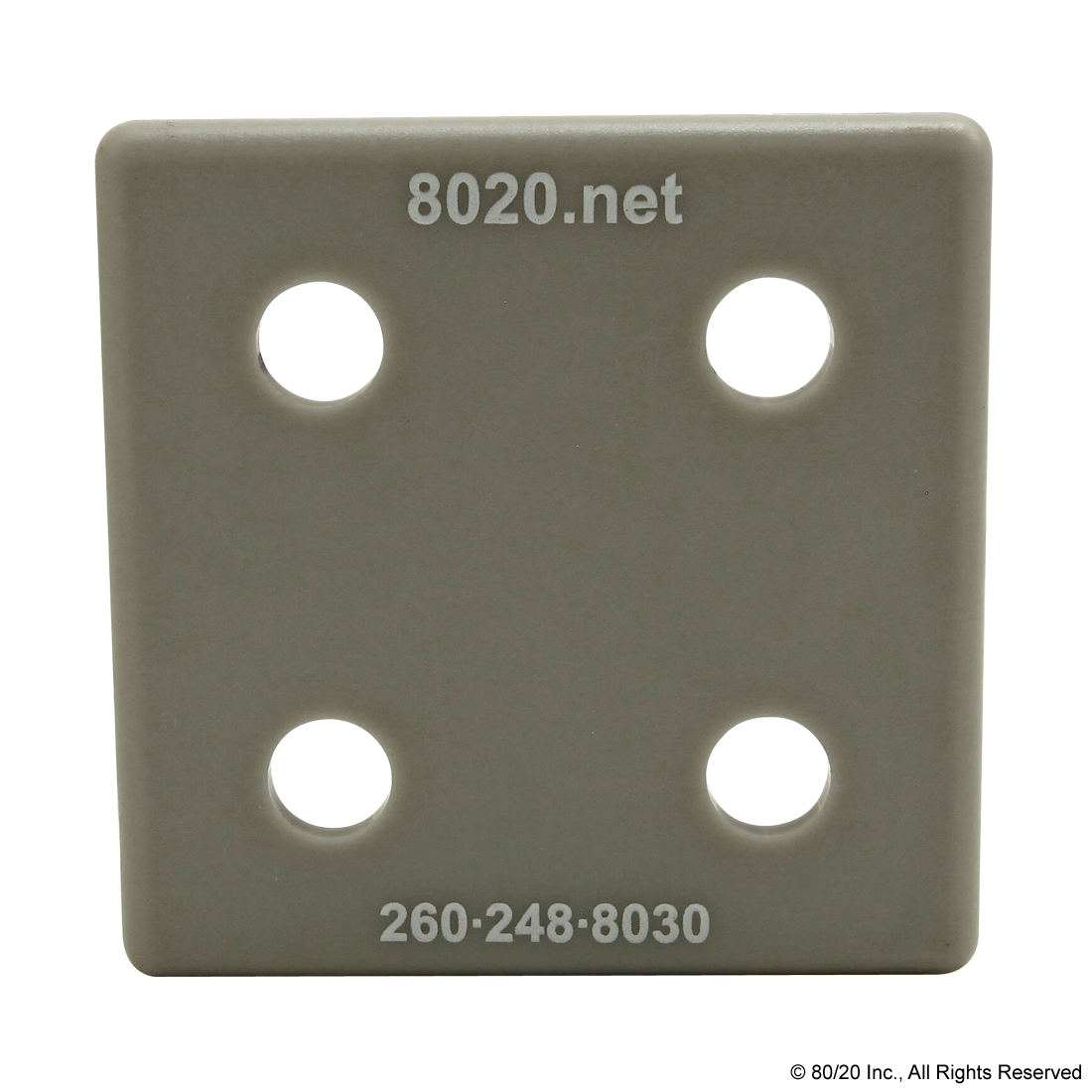 2050GRA | 15 Series End Cap with Push-In Fastener | CPI Automation