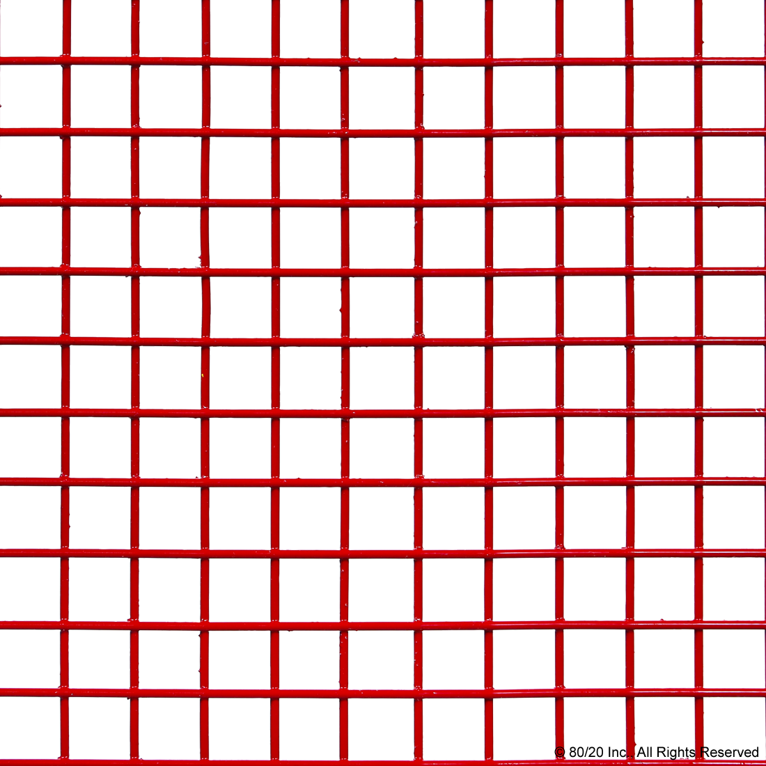 Red Mesh Panel 65-2462 | Wire Mesh Panel: 3.50mm Thick, Red | CPI Automation