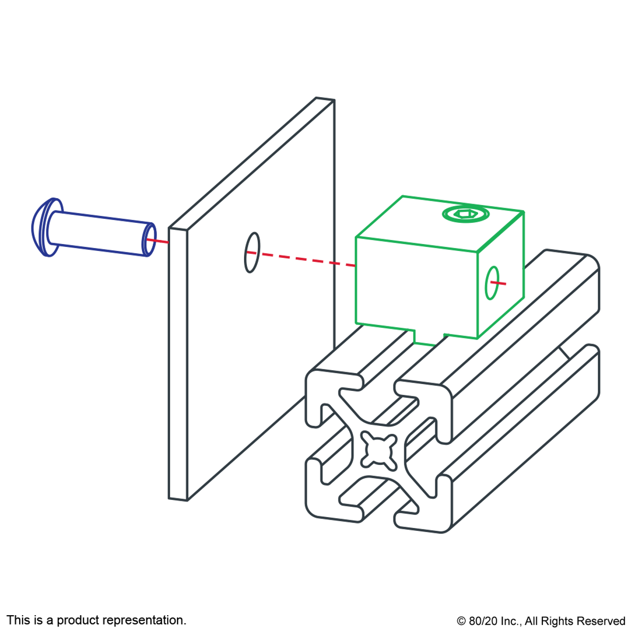 2900 15 Series Aluminum Panel Mount Block CPI Automation