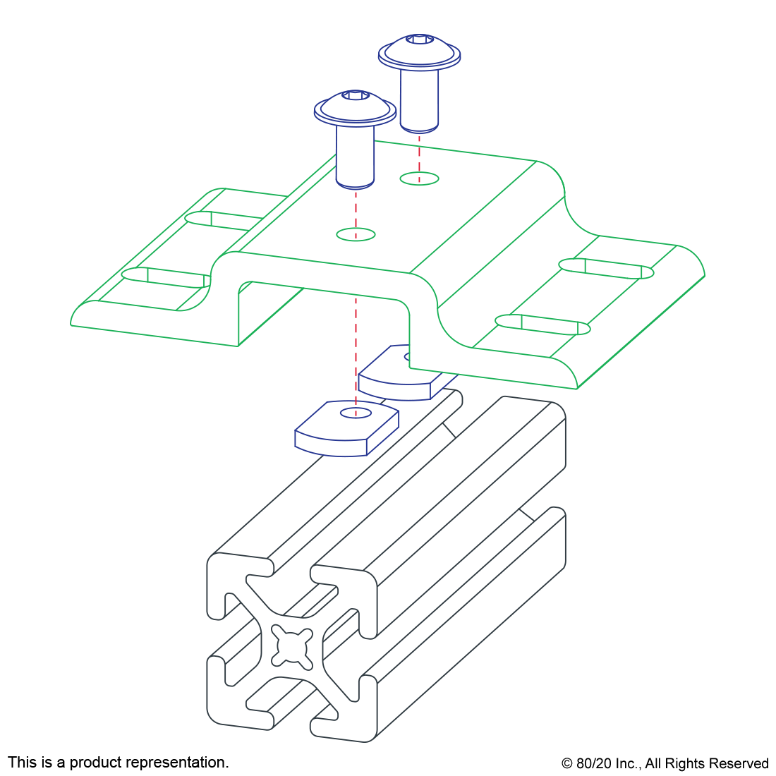 2523 | 10 Series Double Arm Wide Mesh Retainer | CPI Automation