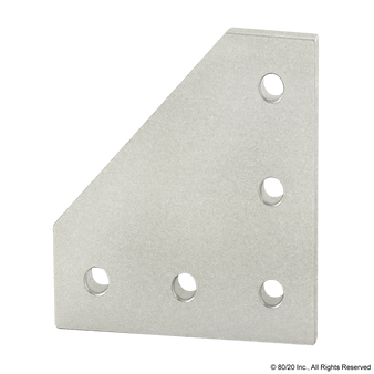 25-4151 | 25 Series 5 Hole - 90 Degree Angled Flat Plate - Image 1