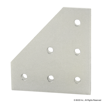 4461 | 15 Series 6 Hole - 90 Degree Angled Squared Flat Plate - Image 1