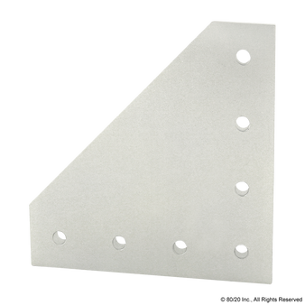 40-4352 | 40 Series 7 Hole - 90 Degree Angled Squared Flat Plate - Image 1