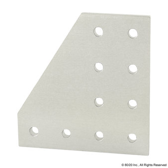 4127 | 10 Series 10 Hole - 90 Degree Angled Flat Plate - Image 1